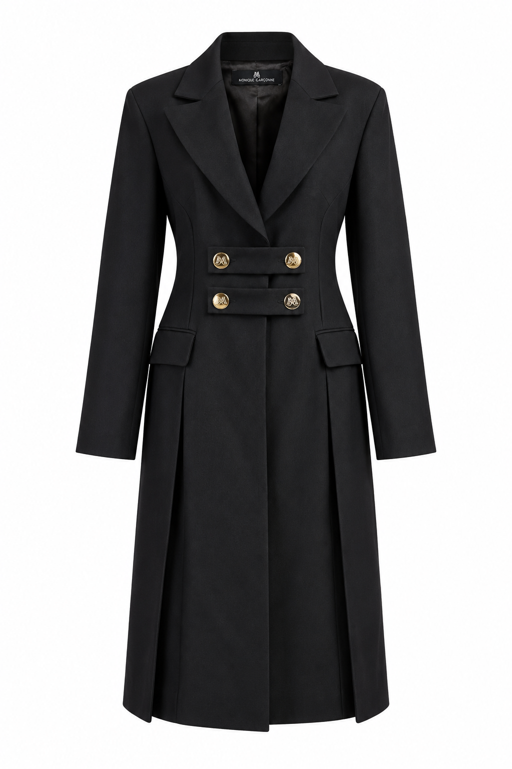 Double-Breasted Structured Coat