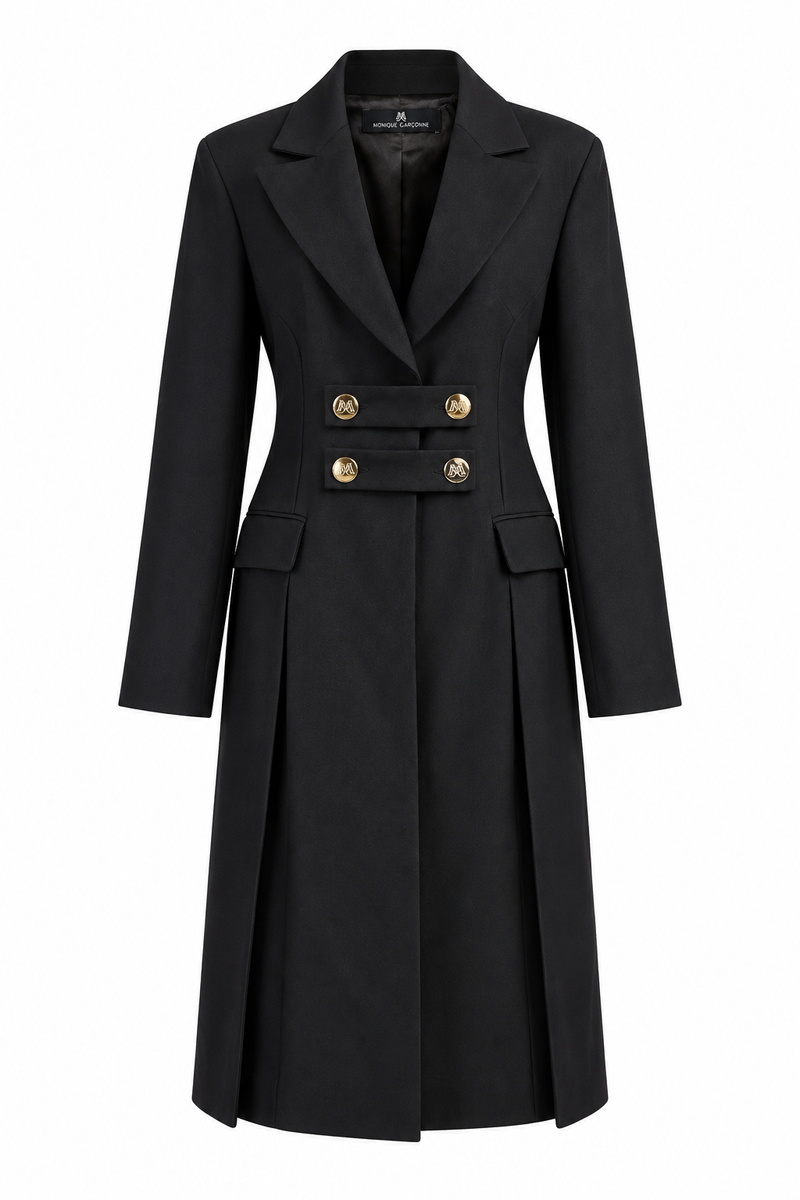 Double-Breasted Structured Coat