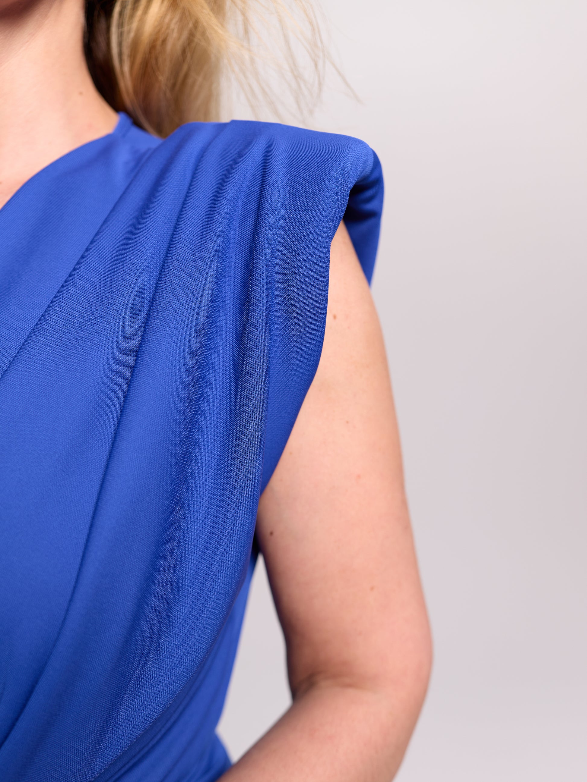 Twist-Knot Plunge Neck Maxi Dress