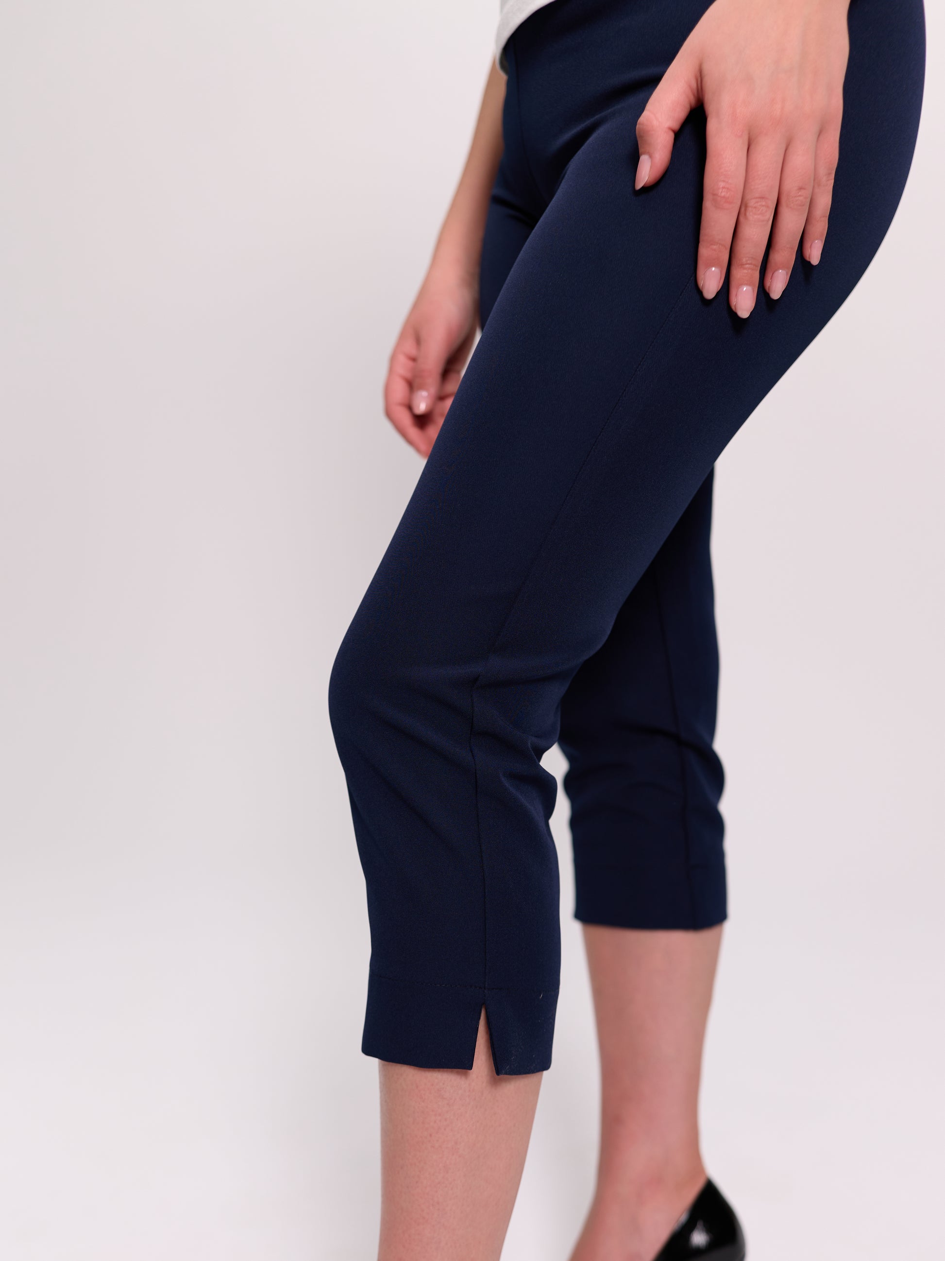 Navy Capri Trousers