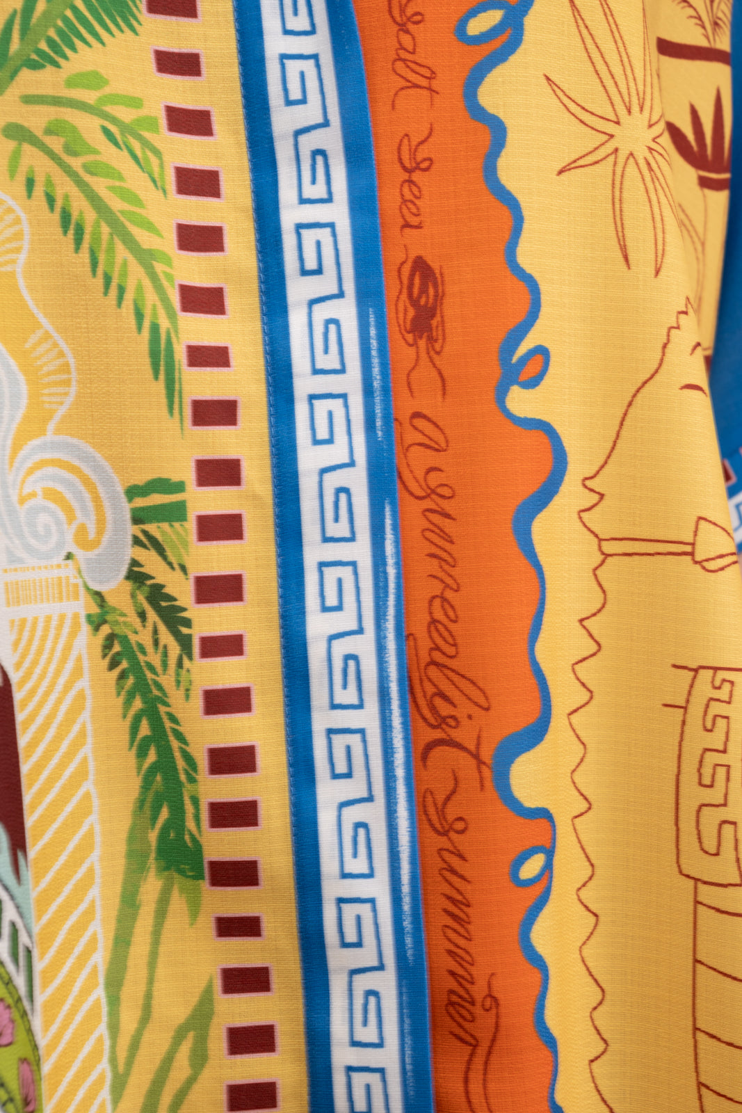 Mediterranean-Print Two-Piece Set