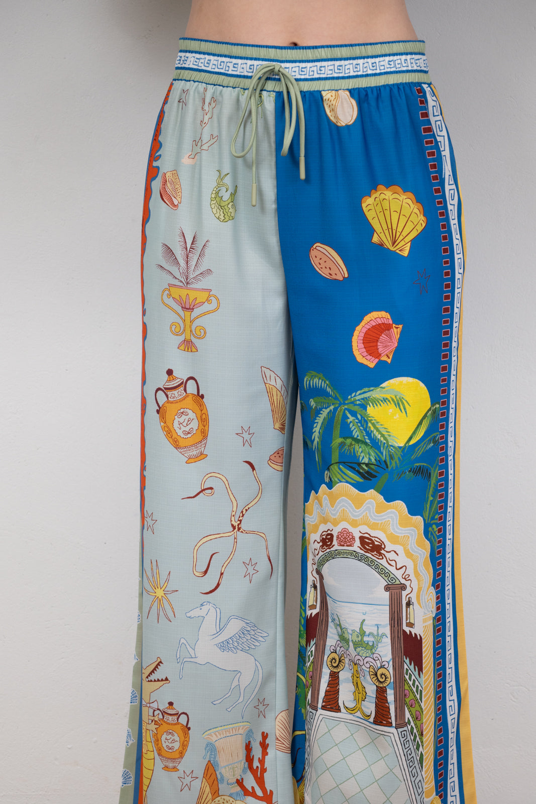 Mediterranean-Print Two-Piece Set